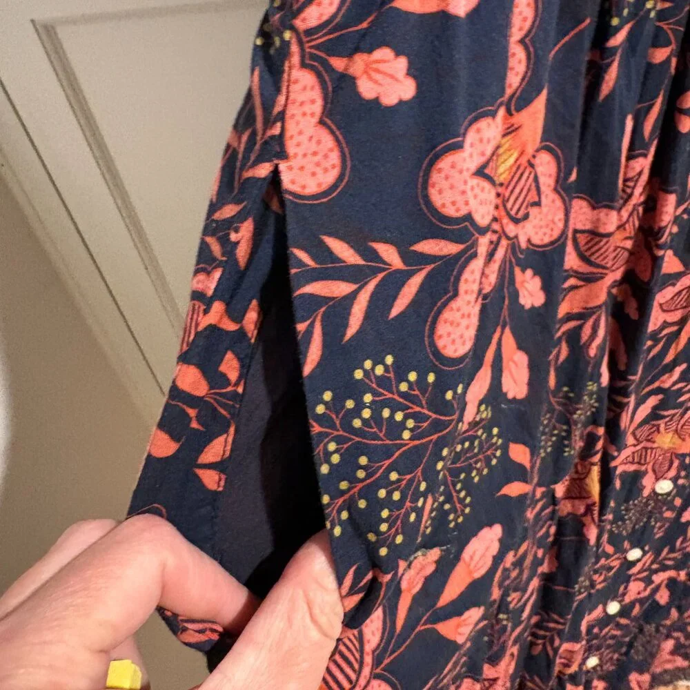 Women's - Trovata - Floral Ruffle Midi Dress - Birds of Paradis Kristi - Picture 10 of 14